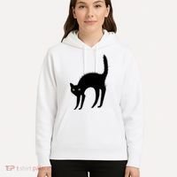 Black Cat Lover Gift Hoodie thumb 5