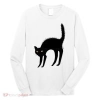 Black Cat Lover Gift Long Sleeve Shirt thumb 0