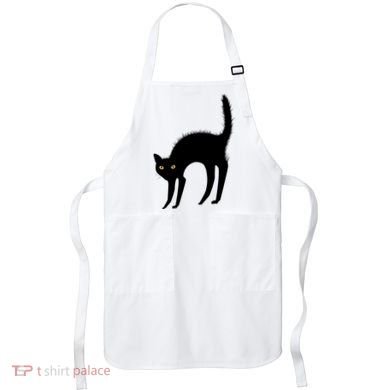 Black Cat Lover Gift Apron