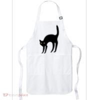 Black Cat Lover Gift Apron thumb 0