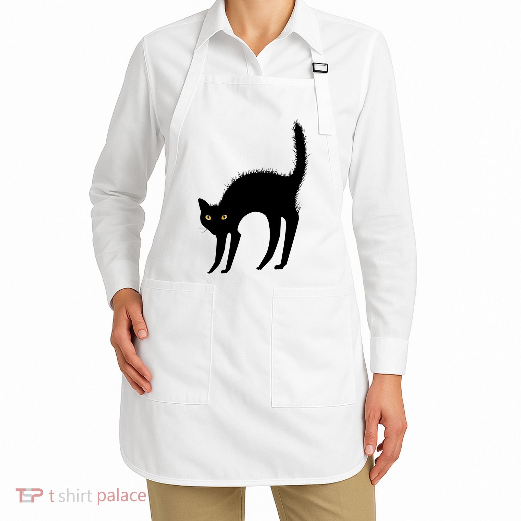 Black Cat Lover Gift Apron