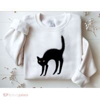 Black Cat Lover Gift Sweatshirt thumb 2