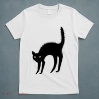 Black Cat Lover Gift T-Shirt thumb 5
