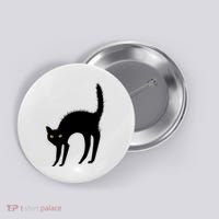 Black Cat Lover Gift Button thumb 0