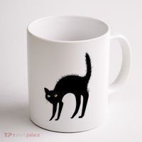 Black Cat Lover Gift Coffee Mug thumb 1