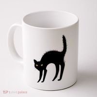 Black Cat Lover Gift Coffee Mug thumb 0