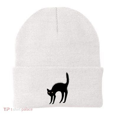 Black Cat Lover Gift Beanie