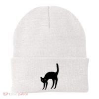 Black Cat Lover Gift Beanie thumb 0