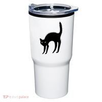 Black Cat Lover Gift Tumbler thumb 0