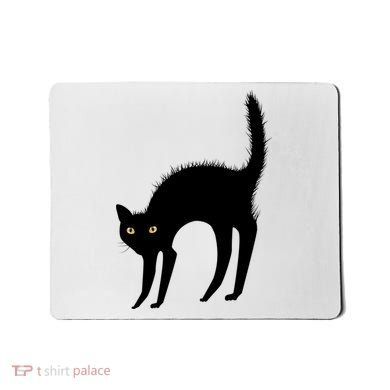 Black Cat Lover Gift Mousepad