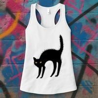 Black Cat Lover Gift Women's Tank Top thumb 3