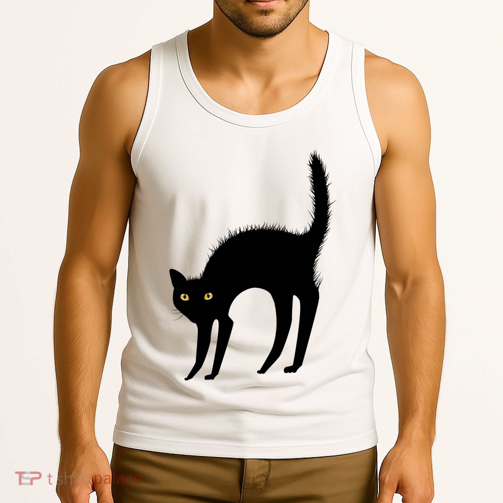Black Cat Lover Gift Tank Top
