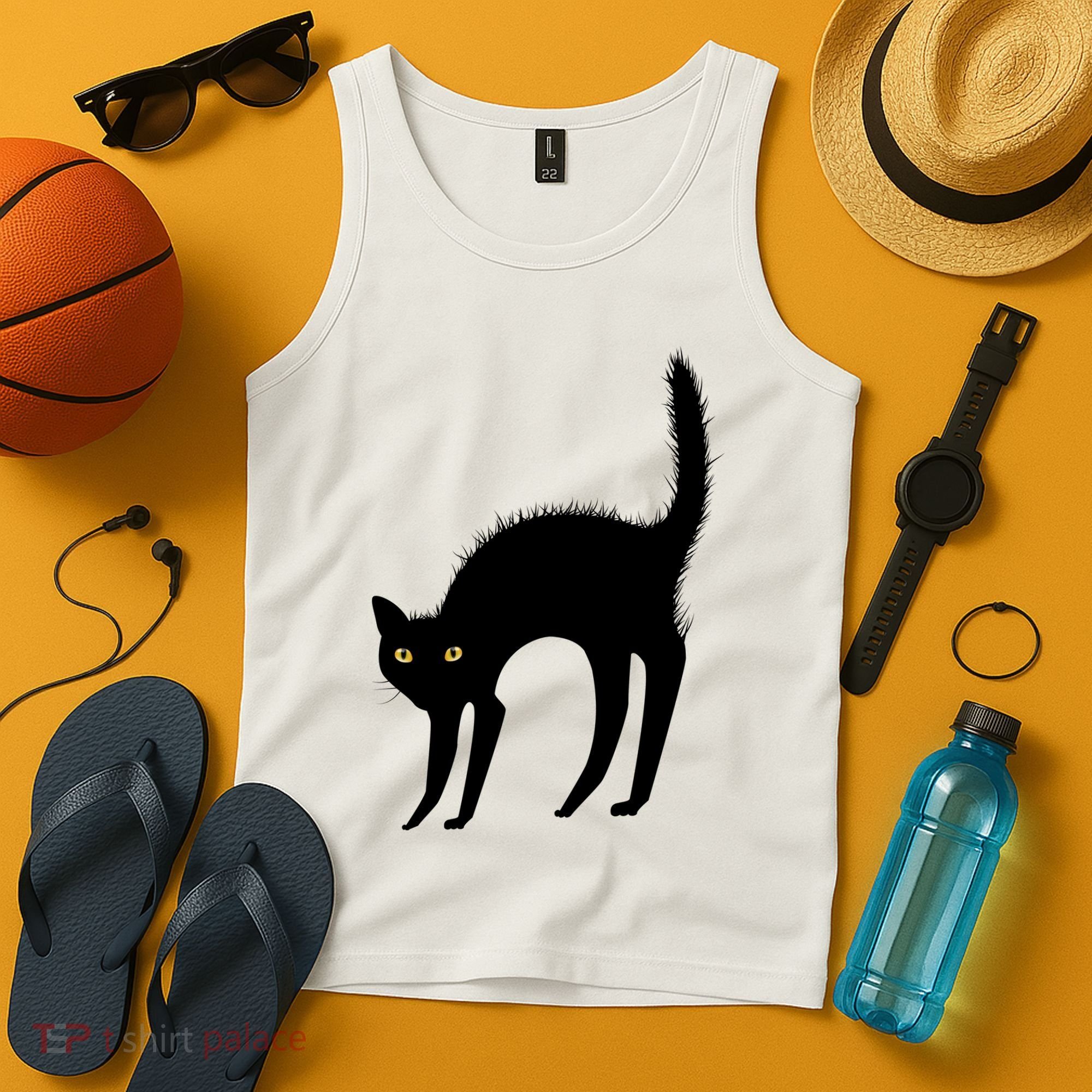 Black Cat Lover Gift Tank Top