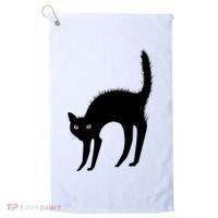 Black Cat Lover Gift Golf Towel thumb 0