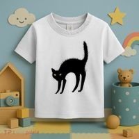 Black Cat Lover Gift Toddler T-Shirt thumb 3