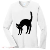 Black Cat Lover Gift Women's Long Sleeve Shirt thumb 0