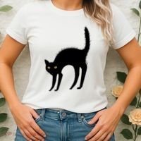 Black Cat Lover Gift Women's T-Shirt thumb 2