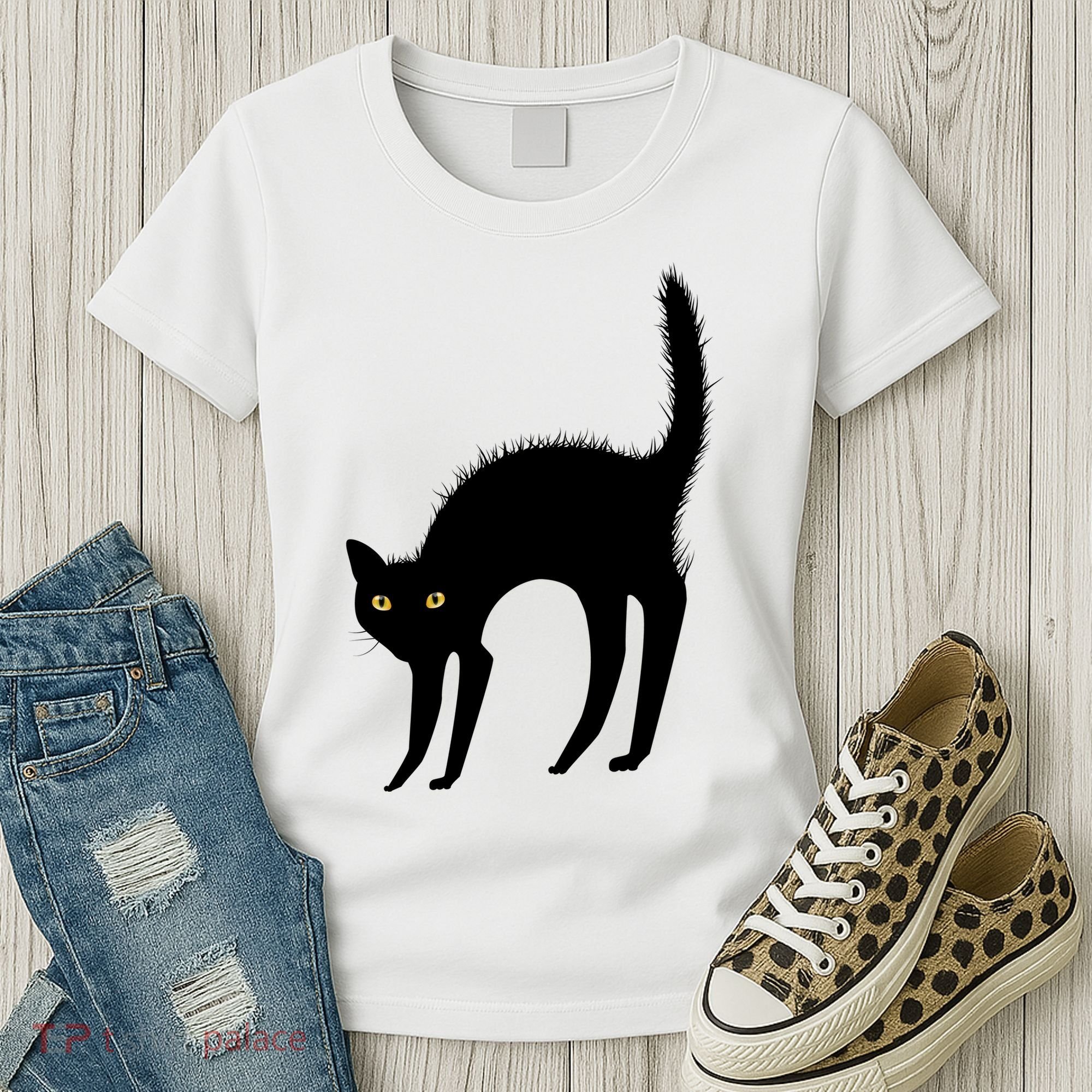 Black Cat Lover Gift Women's T-Shirt