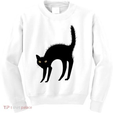 Black Cat Lover Gift Kids Sweatshirt