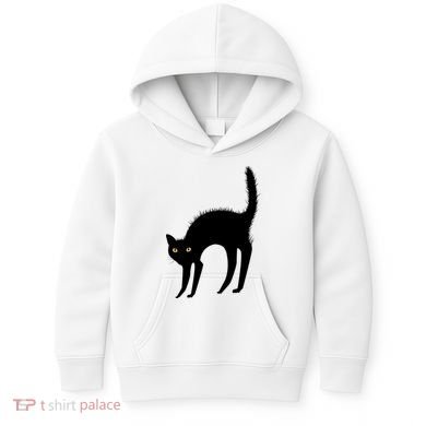 Black Cat Lover Gift Kids Hoodie