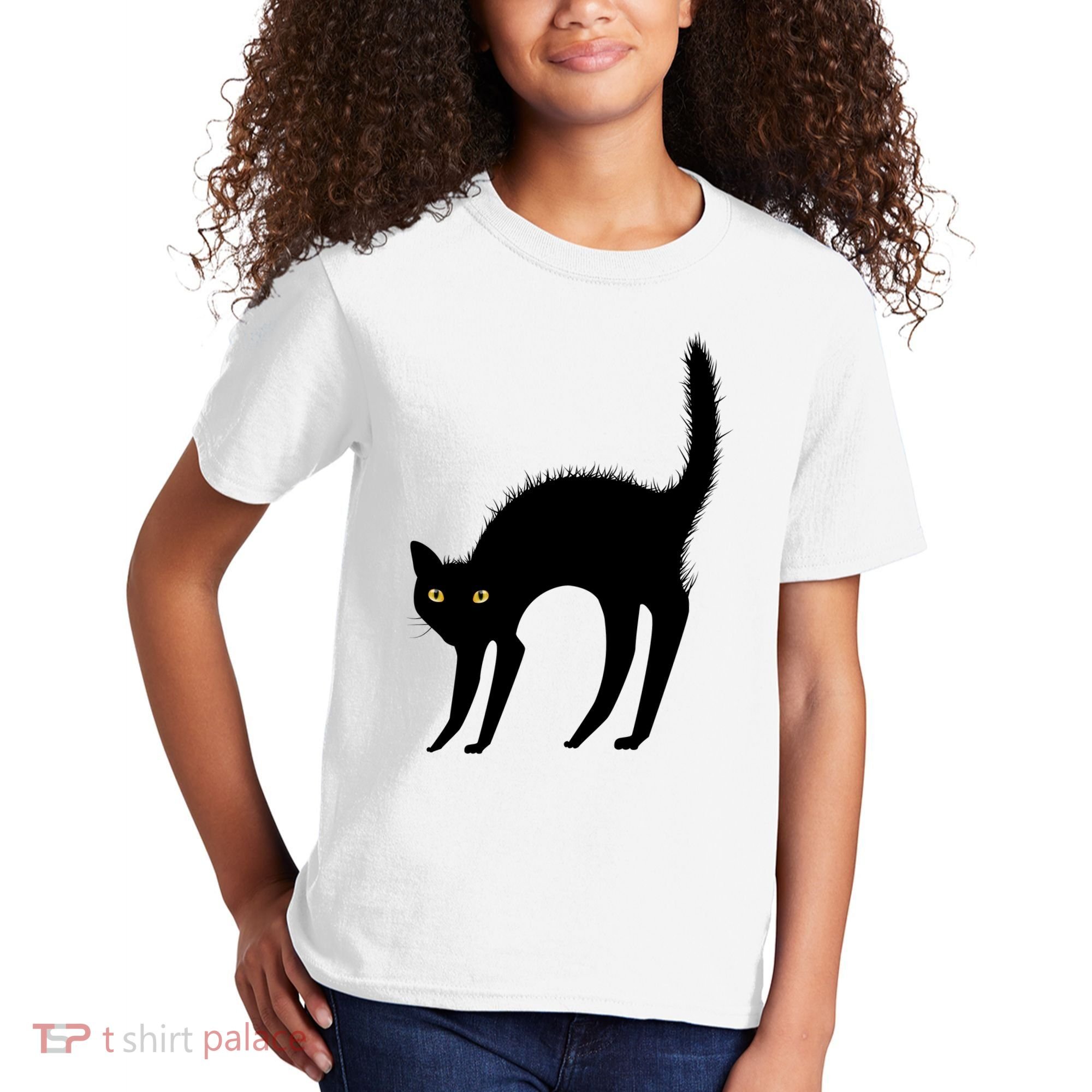 Black Cat Lover Gift Kids T-Shirt