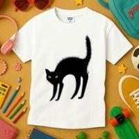 Black Cat Lover Gift Kids T-Shirt thumb 3