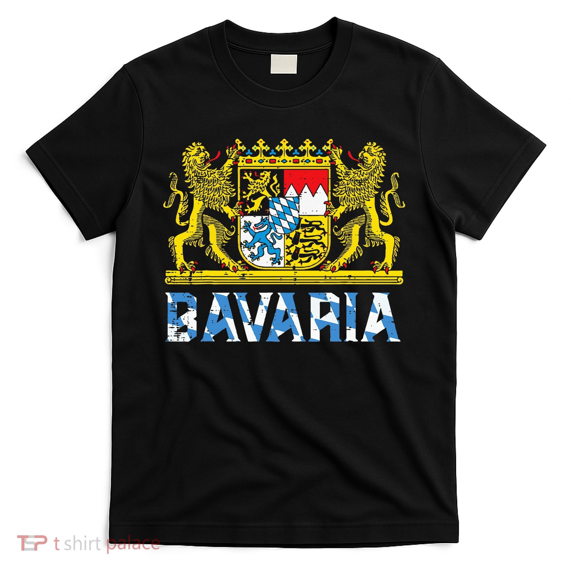 Bavaria Crest Lion Vintage German Oktoberfest T-Shirt