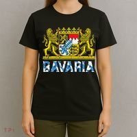 Bavaria Crest Lion Vintage German Oktoberfest T-Shirt thumb 4