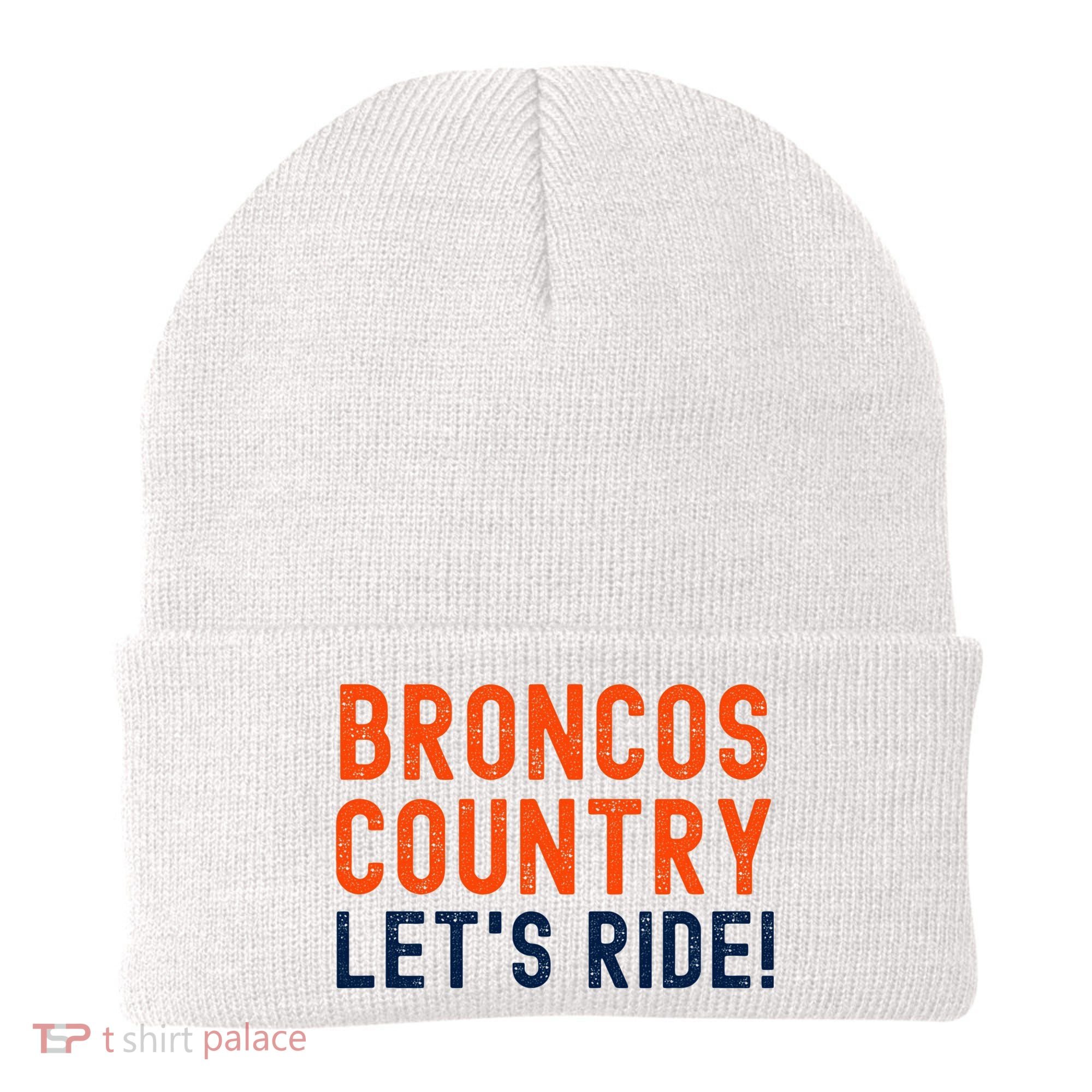Broncos Country LetS Ride! Sports Team Fans Beanie