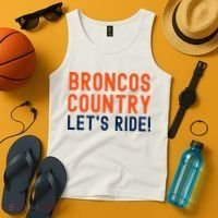 Broncos Country LetS Ride! Sports Team Fans Tank Top thumb 4