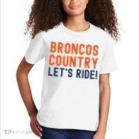 Broncos Country LetS Ride! Sports Team Fans Kids T-Shirt thumb 2