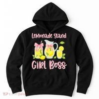 Bow Coquette Lemonade Stand Girl Boss Ceo Lemon Juice Summer Hoodie thumb 0