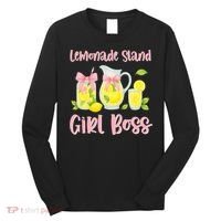 Bow Coquette Lemonade Stand Girl Boss Ceo Lemon Juice Summer Long Sleeve Shirt thumb 0