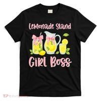Bow Coquette Lemonade Stand Girl Boss Ceo Lemon Juice Summer T-Shirt thumb 0