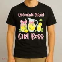 Bow Coquette Lemonade Stand Girl Boss Ceo Lemon Juice Summer T-Shirt thumb 3