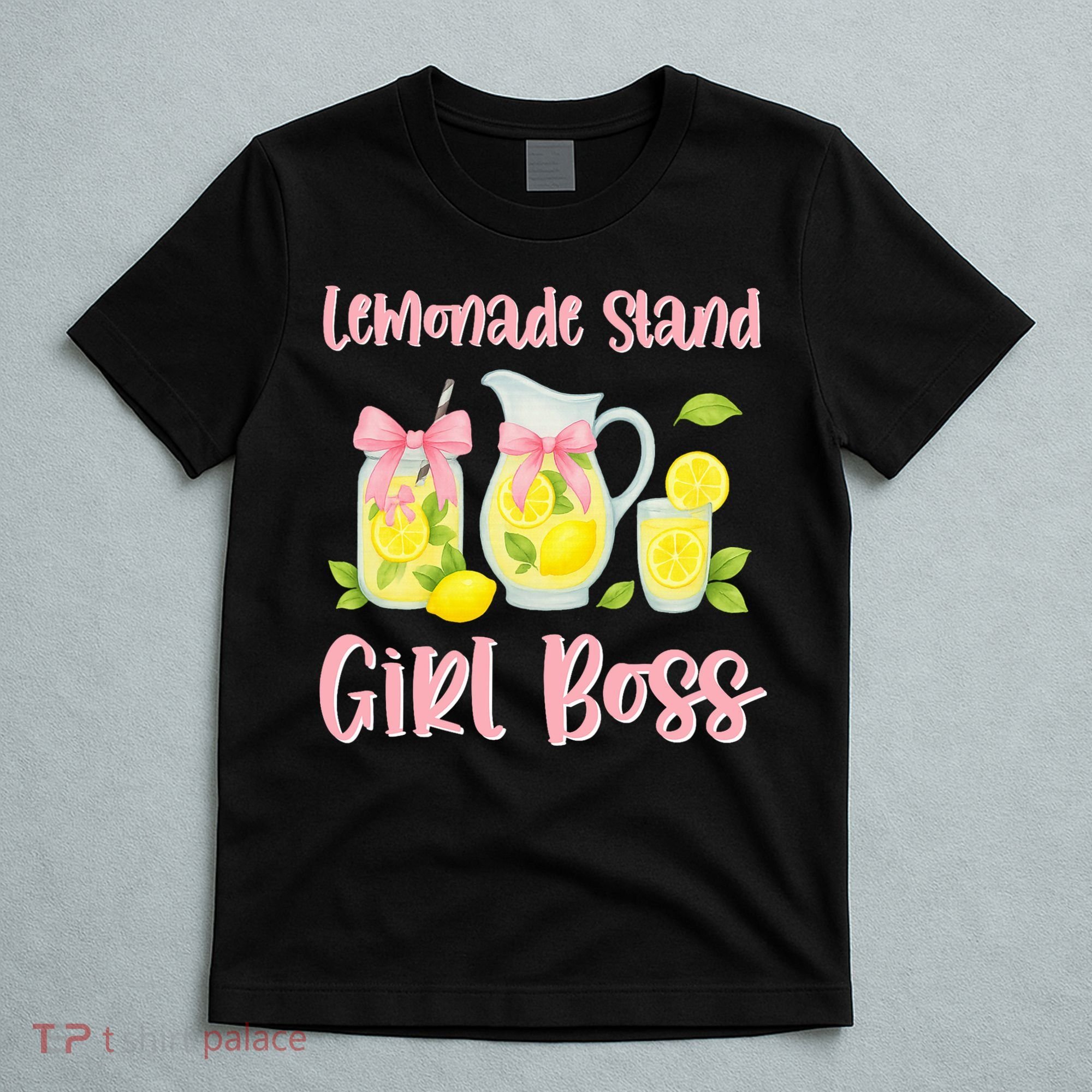 Bow Coquette Lemonade Stand Girl Boss Ceo Lemon Juice Summer T-Shirt