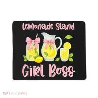 Bow Coquette Lemonade Stand Girl Boss Ceo Lemon Juice Summer Mousepad thumb 0