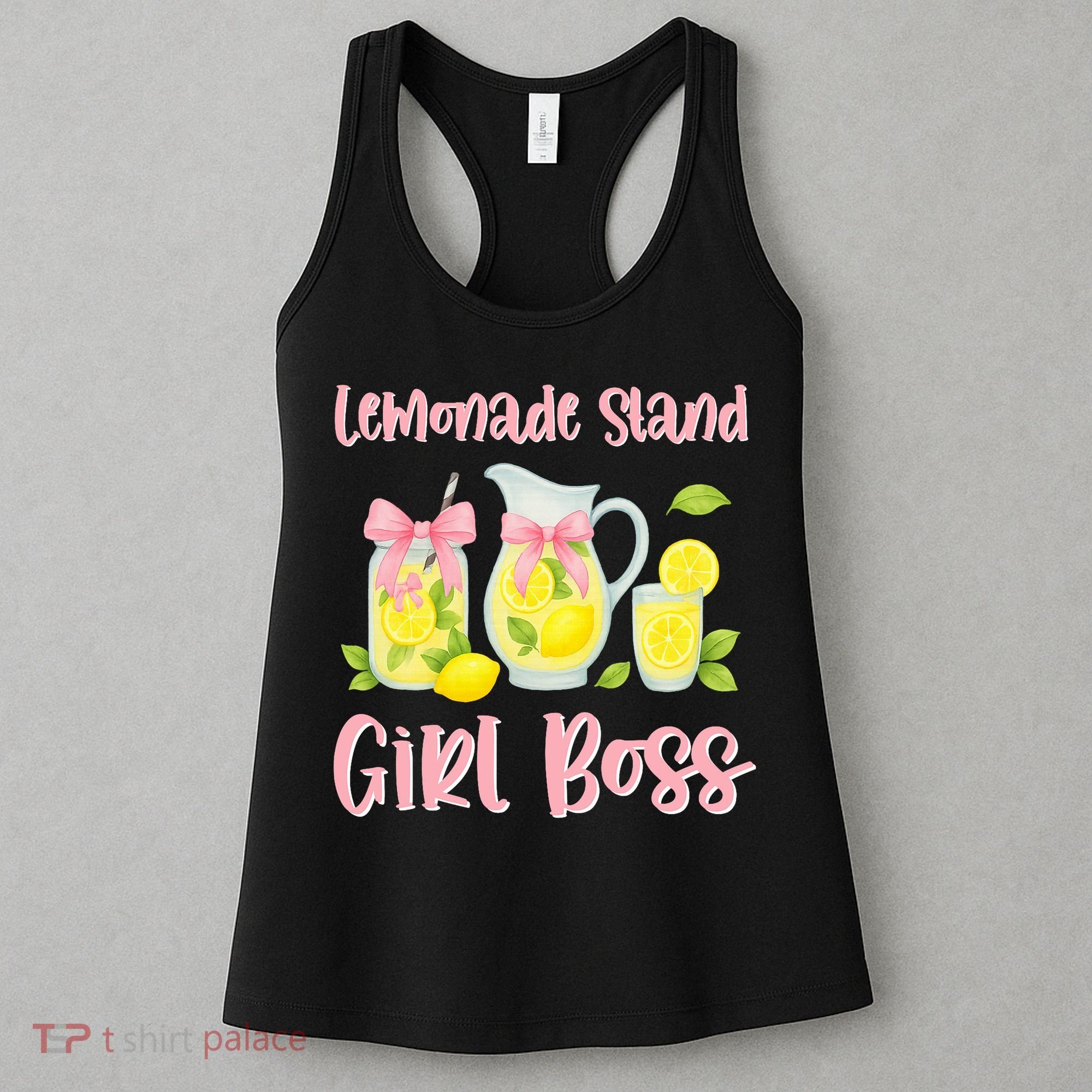 Bow Coquette Lemonade Stand Girl Boss Ceo Lemon Juice Summer Women's Tank Top