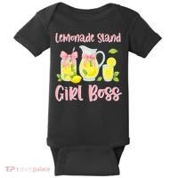 Bow Coquette Lemonade Stand Girl Boss Ceo Lemon Juice Summer Baby Bodysuit thumb 0