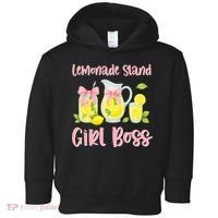 Bow Coquette Lemonade Stand Girl Boss Ceo Lemon Juice Summer Toddler Hoodie thumb 0