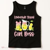 Bow Coquette Lemonade Stand Girl Boss Ceo Lemon Juice Summer Tank Top thumb 2