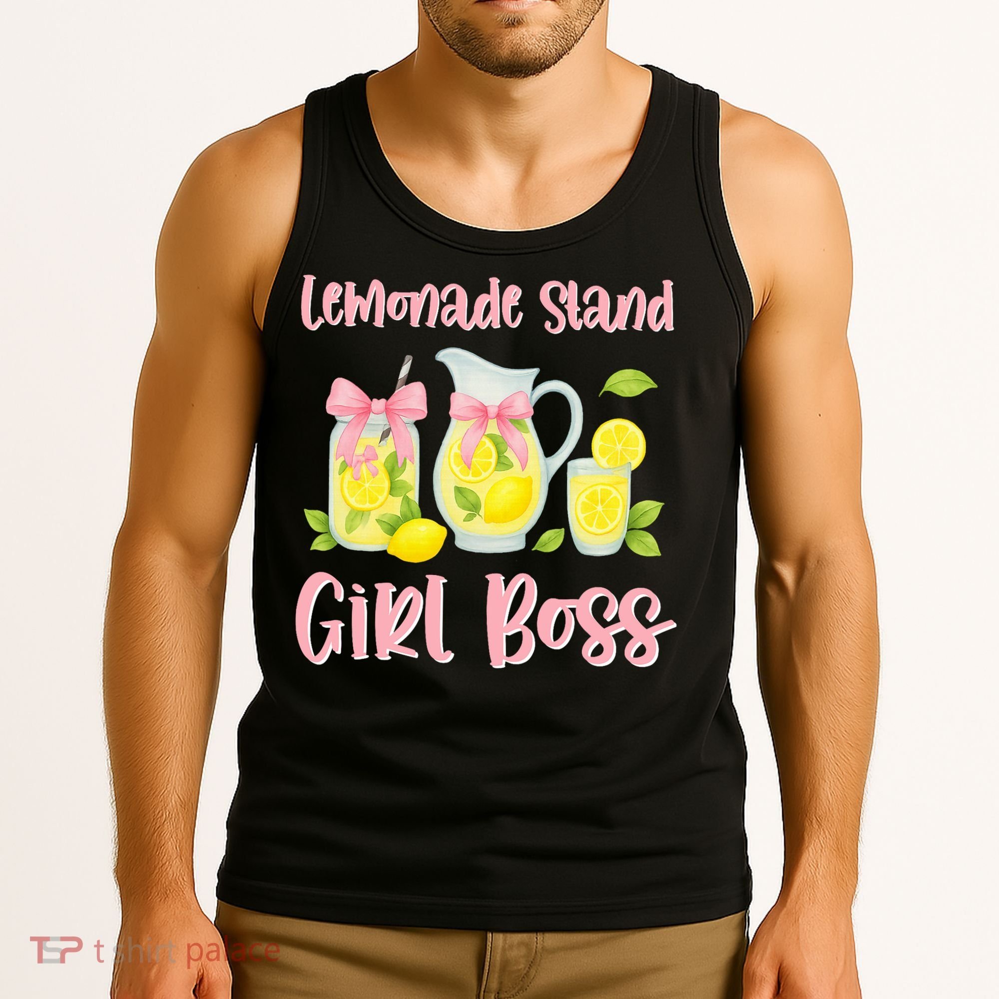 Bow Coquette Lemonade Stand Girl Boss Ceo Lemon Juice Summer Tank Top