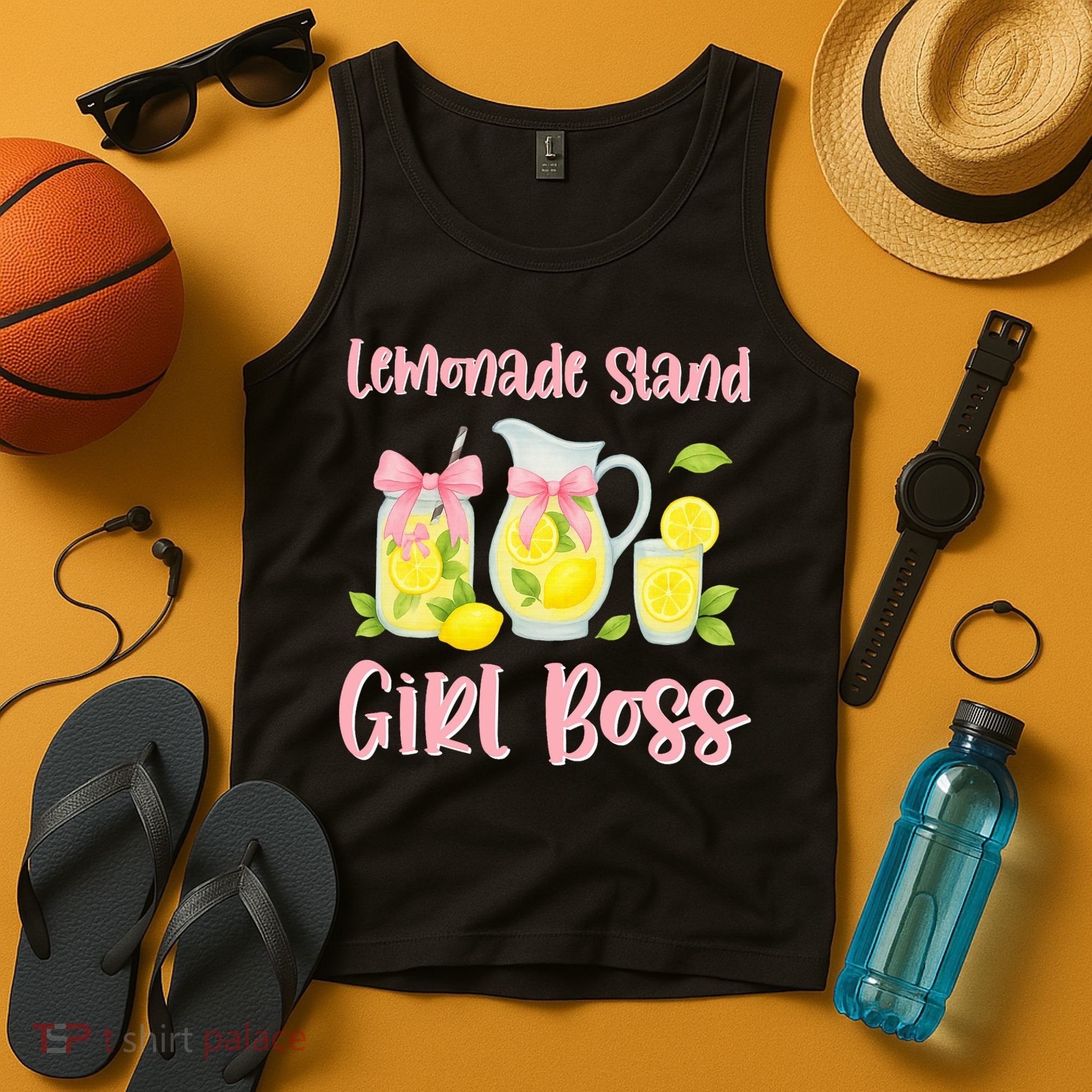 Bow Coquette Lemonade Stand Girl Boss Ceo Lemon Juice Summer Tank Top