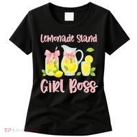 Bow Coquette Lemonade Stand Girl Boss Ceo Lemon Juice Summer Women's T-Shirt thumb 0