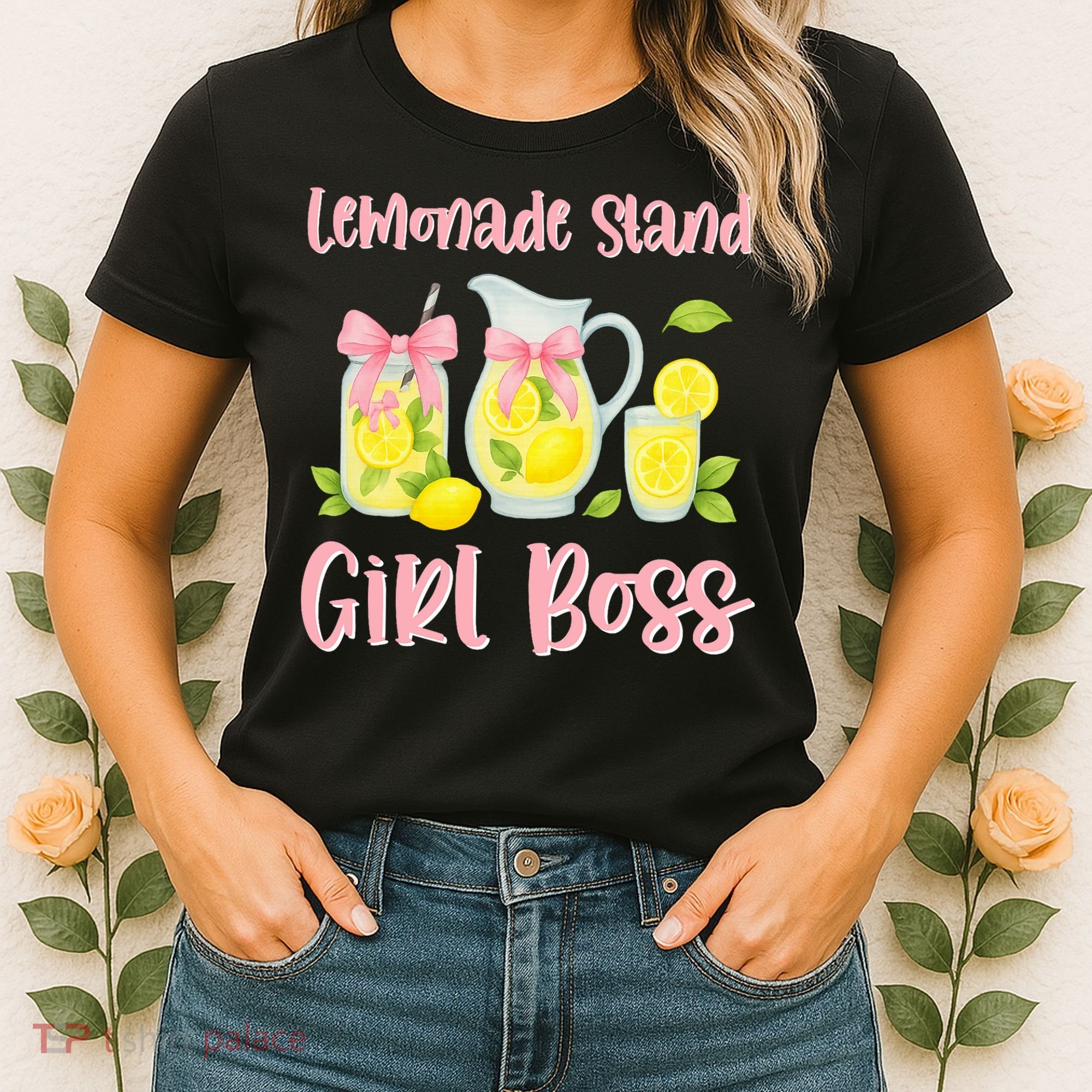 Bow Coquette Lemonade Stand Girl Boss Ceo Lemon Juice Summer Women's T-Shirt