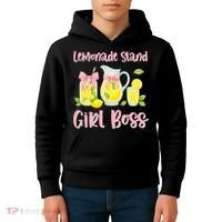 Bow Coquette Lemonade Stand Girl Boss Ceo Lemon Juice Summer Kids Hoodie thumb 4