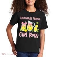 Bow Coquette Lemonade Stand Girl Boss Ceo Lemon Juice Summer Kids T-Shirt thumb 2