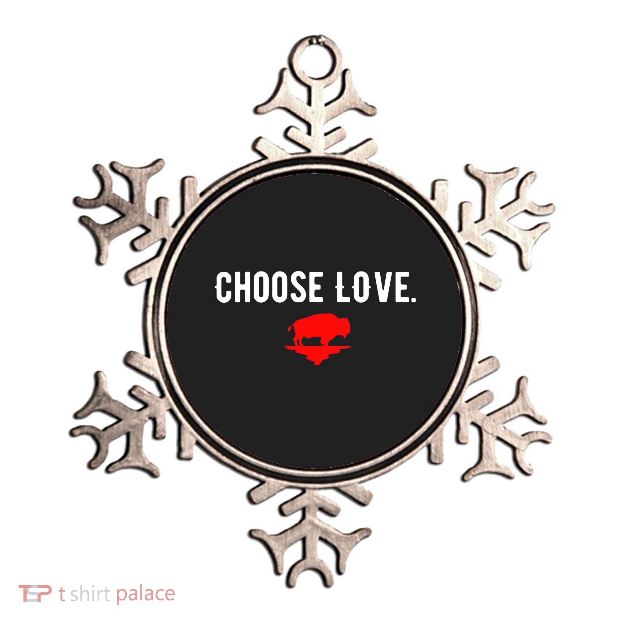Buffalo Choose Love Choose Love Bills Ornament