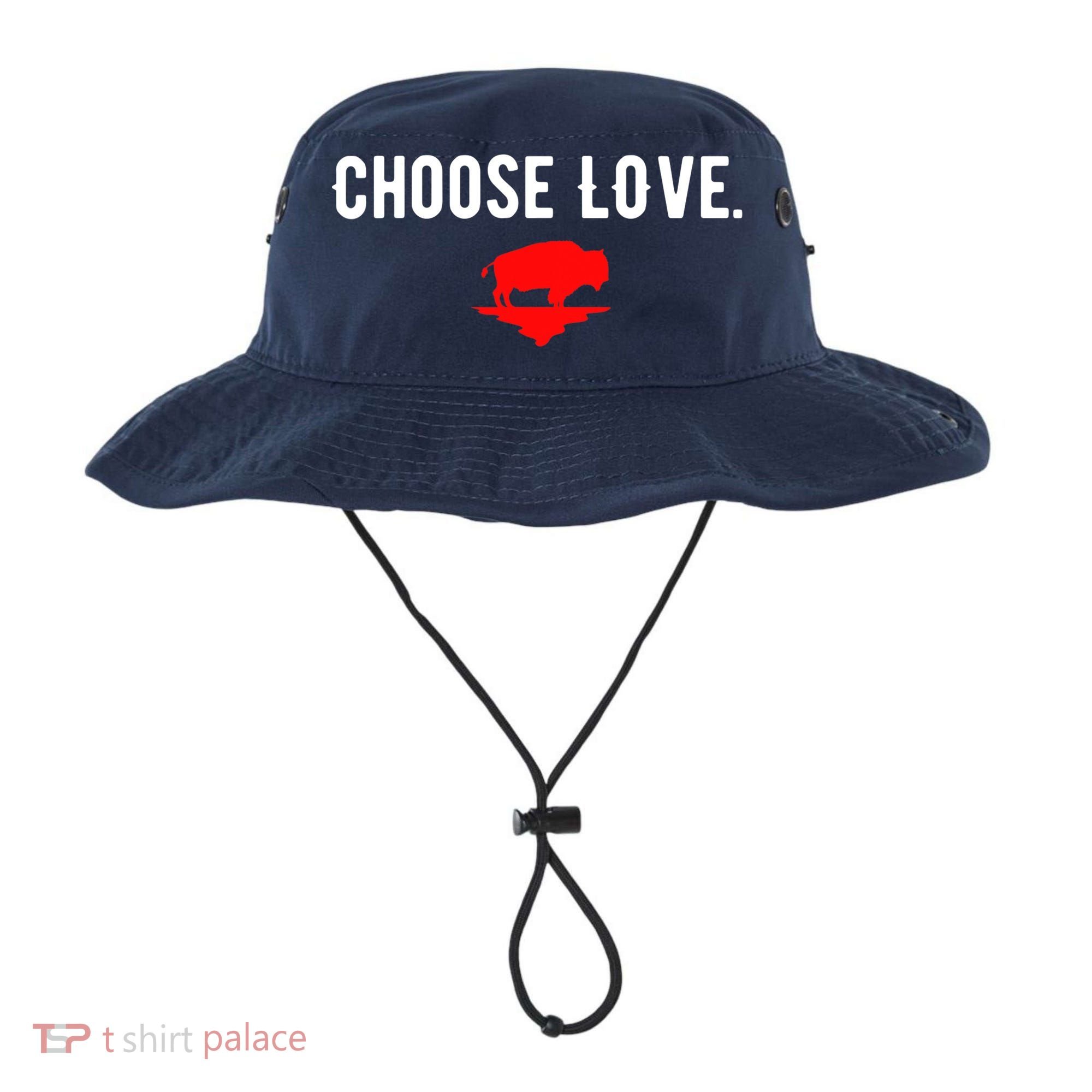 Buffalo Choose Love Choose Love Bills Bucket Hat
