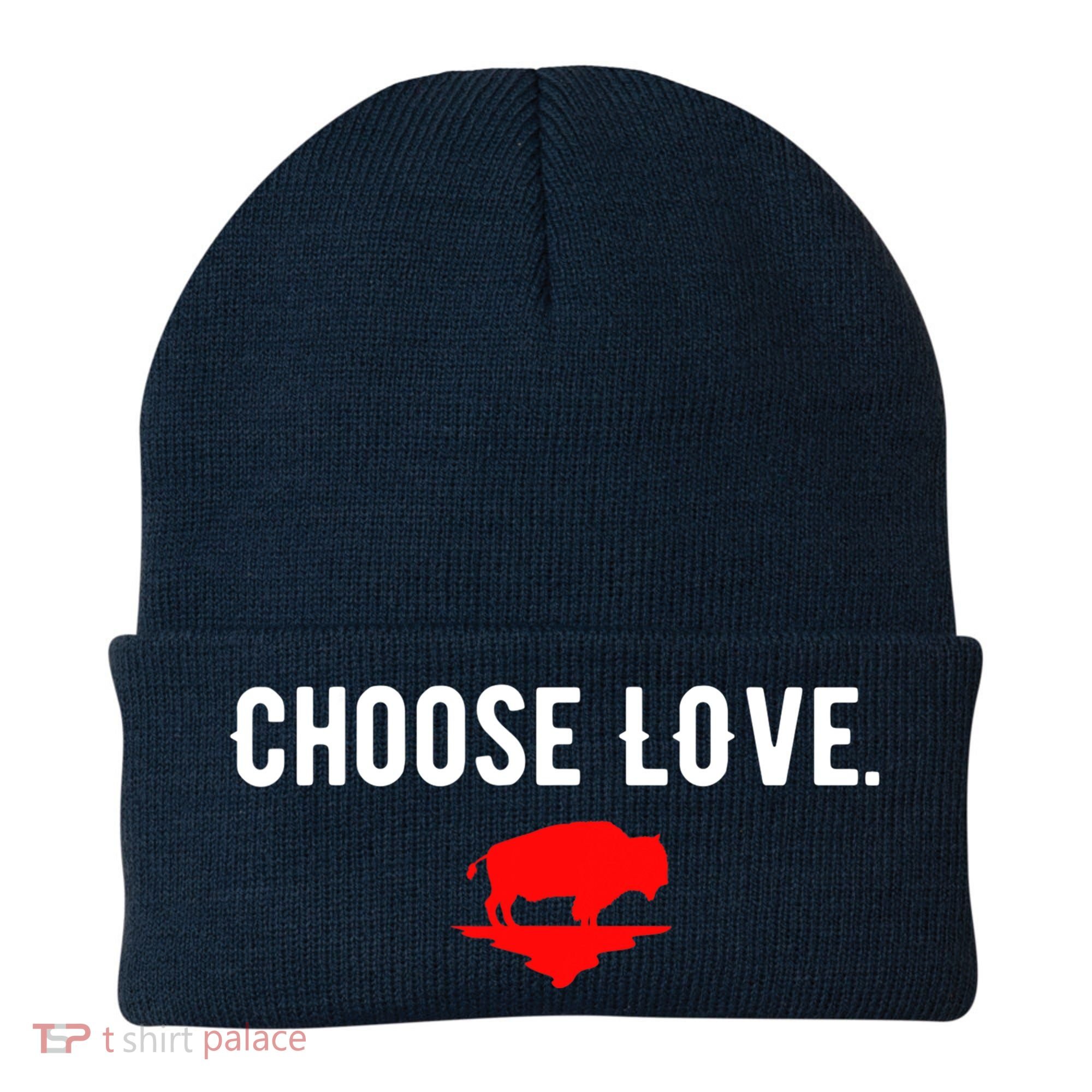 Buffalo Choose Love Choose Love Bills Beanie